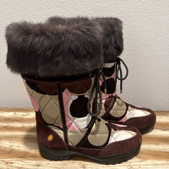Coach Women's Winter Boots - Signature C , Sasha Boots - Picture 1 of 16